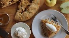 Warm Apple Galette with Gjetost Butterscotch Sauce