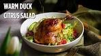 Warm Duck Citrus Frisée Salad | How To Make Duck Confit
