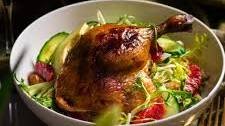 Warm Duck Citrus Salad with Blood Orange Glaze