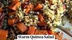 Warm Quinoa Salad & Roasted Sweet Potato