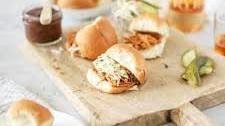 Whiskey BBQ Chicken Crockpot Sliders