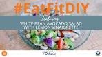 White Bean Avocado Salad with Lemon Vinaigrette | #EatFitDIY