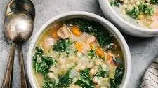 White Bean Soup with Bacon and Kale