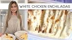 WHITE CHICKEN ENCHILADAS | BEST CREAMY CHICKEN ...