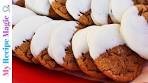 White Chocolate Dipped Ginger Cookies