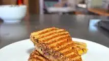 Whole Grain Grilled Cheese with Pickles and Caramelized Onions