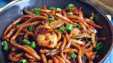 Yaki Udon with Shrimp