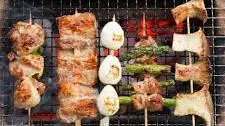Yakitori Skewers (Charcoal Grilled Chicken, Bacon & Veggies)