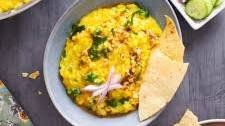 Yellow Moong Dal Khichdi (With Palak)