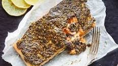 Za'atar baked salmon