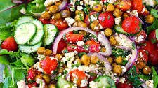 Za'atar Roasted Chickpea Salad
