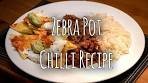 Zebra pot Chilli recipe.