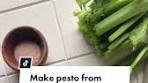 ♻️ Don’t toss those celery greens! Make them into a tasty ...