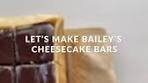 🍀🍫🥃 Bailey’s Cheesecake Bars are perfect for St. Patrick’s ...