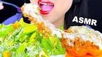 ASMR MUKBANG | CHEESY STUFFED BELL PEPPERS & ...