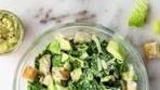 Avocado Caesar Salad with Avocado Caesar Dressing