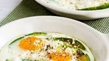 Baked Eggs with Avocado and Feta