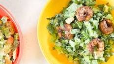 Blackened Shrimp Avocado Caesar Salad