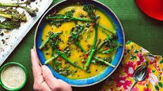 Carrot and Roast Broccoli Soup