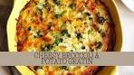 Cheesy Broccoli And Potato Gratin