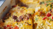 Cheesy Hash Brown Breakfast Casserole