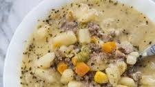Creamy Potato & Hamburger Soup