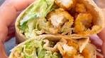 Crispy Chicken Caesar Salad Wraps 🍗🥗 | lunch, chicken meat ...