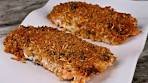 CRISPY Garlic Parmesan Herb Crusted Salmon Recipe