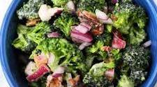 Crunchy Broccoli Salad with Bacon.