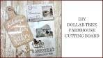 DIY Farmhouse Cutting Board || Quick Farmhouse Decor ...