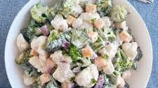 Easy Broccoli Cauliflower Salad