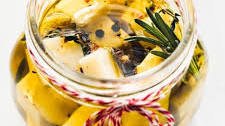 Easy Olive Oil Marinated Cheese with Herbs