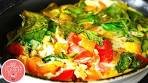 Egg Bake Recipe ( With Spinach & Tomato) - Запеченные ...
