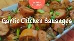 Garlic Chicken Sausage Recipe | Chicken Sausage Fry ...