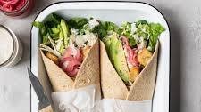 Healthy Chicken Caesar Wraps