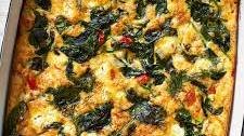 Make-Ahead Baked Greek Omelet