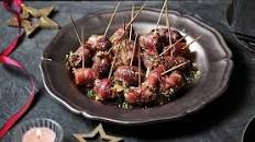 Maple glazed bacon-wrapped dates