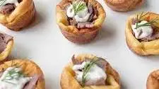 Mini Roast Beef Yorkshire Pudding Bites