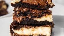 Nutella Cheesecake Brownies