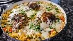 One Pan Cheesy Chicken and Rice Recipe