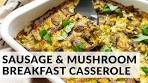 QUICK Low Carb Cheesy Sausage & Mushroom Breakfast ...