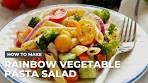 Rainbow Vegetable Pasta Salad Recipe