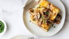 Sausage and Mushroom Breakfast Casserole