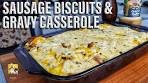 Sausage Biscuit and Gravy Casserole | BreakfastwithAB