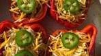 TACO STUFFED PEPPERS loaded with cheese, leftover taco ...