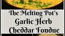 The Melting Pot Garlic Herb Cheddar Fondue