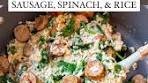 this one-pot chicken sausage & rice is one of the easiest ...