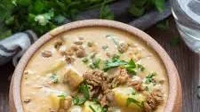 Vegan Cheeseburger Soup