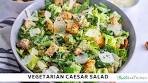 Vegetarian Caesar Salad Recipe with Creamy Homemade ...