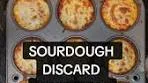 🍕Sourdough discard mini pizzas🍕 Grease muffin tins with ...